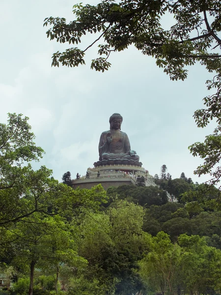Estátua de buddha no Mosteiro de Po Lin — Fotografia de Stock