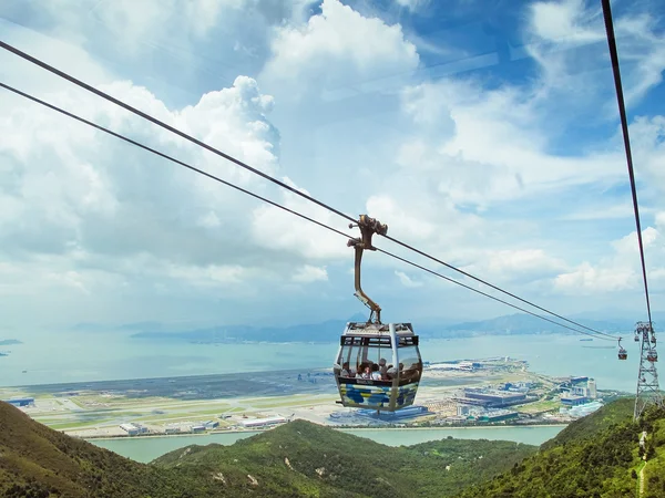 Aerial ropeway in China — Stock Photo, Image