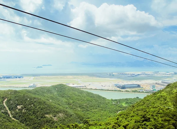 Aerial ropeway in China — Stock Photo, Image