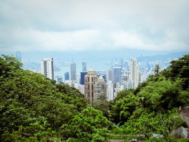 Görünümü city, victoria peak, hongkong