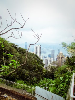 Görünümü city, victoria peak, hongkong