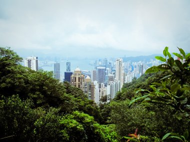 Görünümü city, victoria peak, hongkong