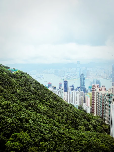 Hong Kong Skyline desde victoria Peak —  Fotos de Stock