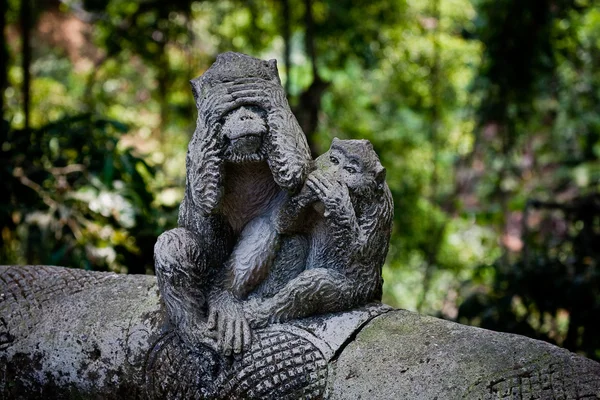 バリ島 (サンゲエのモンキー フォレストの彫刻) — ストック写真