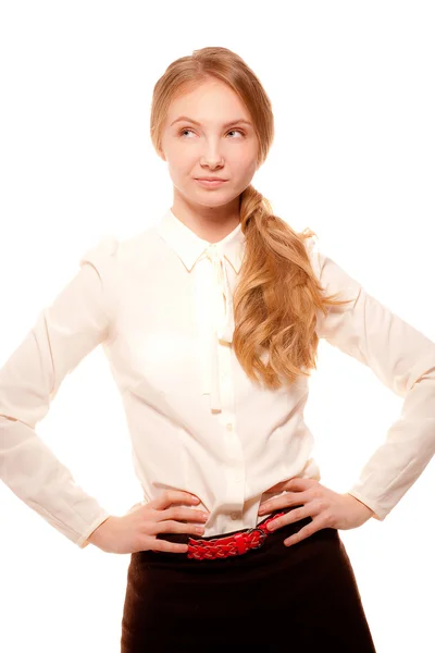 Beautiful girl student posing — Stock Photo, Image