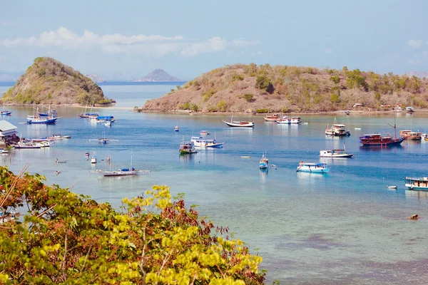 Boats at the bay — Stock Photo, Image