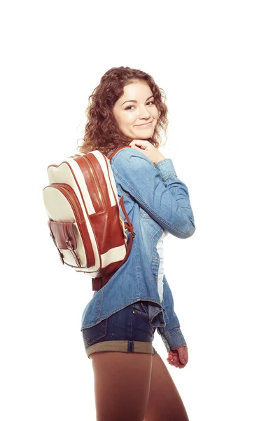 Sonriente estudiante mujer — Foto de Stock