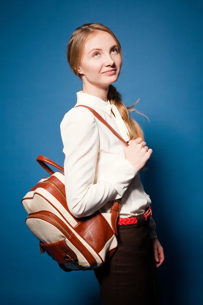 Lächelnde Studentin — Stockfoto