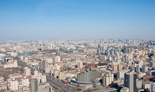 Luftaufnahme von Peking, China — Stockfoto