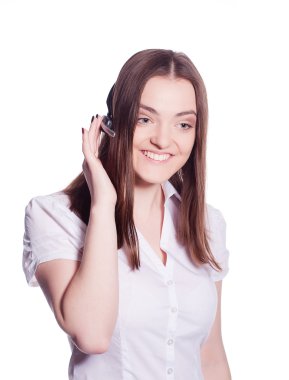 gülümseyen kız arama işleç portresi