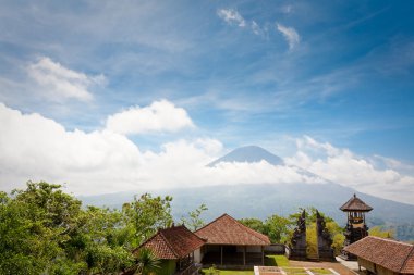 Agung yanardağı, bali, Endonezya.