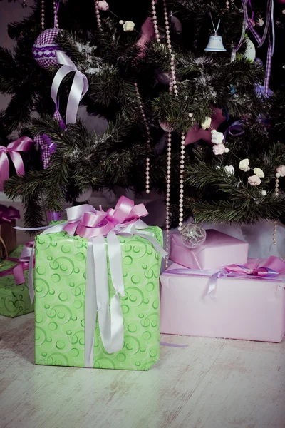 Geschmückter Weihnachtsbaum — Stockfoto