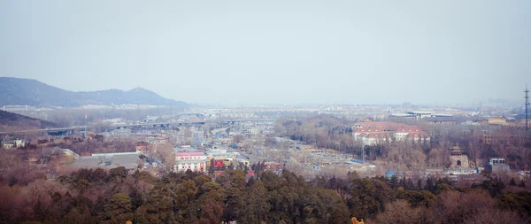 AirVIEW panorama v Pekingu, Čína — Stock fotografie