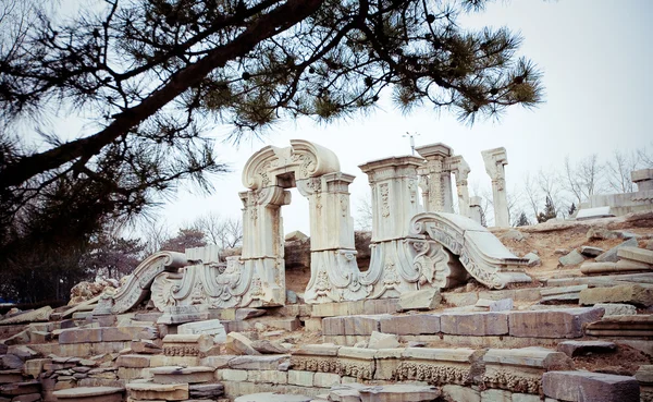 Yuanmingyuan, eski yaz Sarayı Pekin — Stok fotoğraf