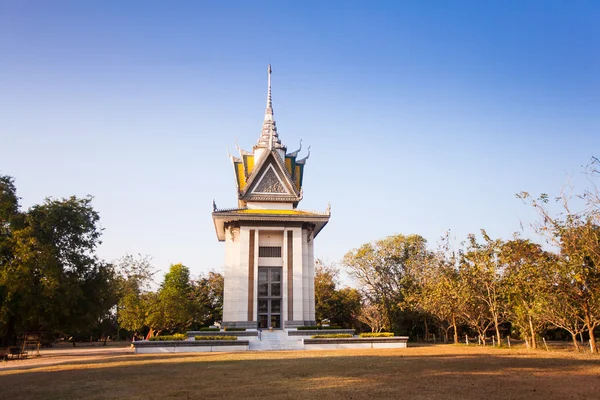 Vražedná pole choeung ek v phnom penh, Kambodža — Stock fotografie