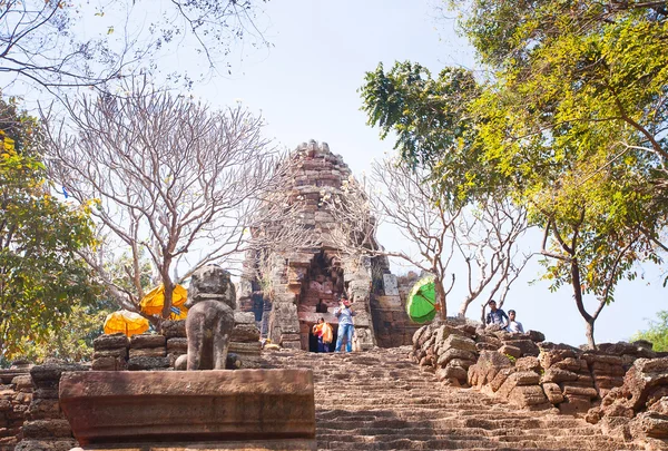 Прасат банан храм у залишає, Камбоджа — стокове фото