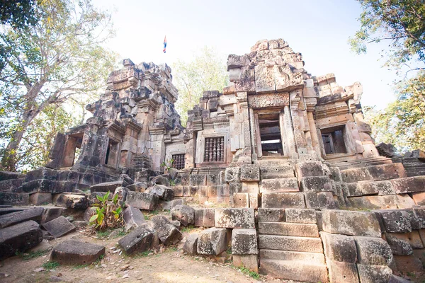 Wat ek phnom świątyni w pobliżu miasta battambang, cambodia — Zdjęcie stockowe