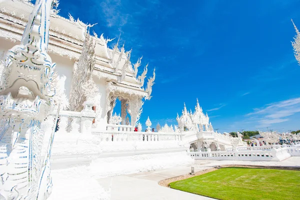 Wat rong khun (biały świątyni) w prowincji chiang rai — Zdjęcie stockowe