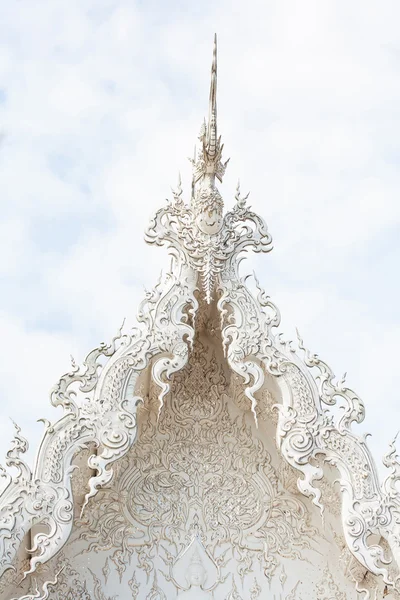 Detail van wat rong khun (witte tempel) in chiang rai provincie — Stockfoto