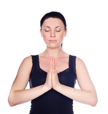 güzel bir hamile kadın pratik yoga