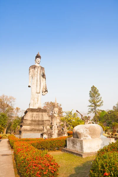 Architettura antica (Buddha park) in Thailandia — Foto Stock