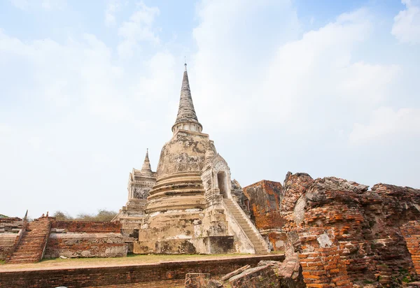 Widok wat phra si sanphet w ayutthaya, Tajlandia — Zdjęcie stockowe