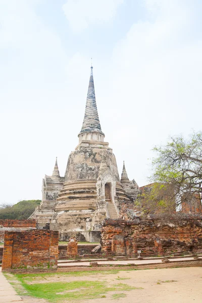 Widok wat phra si sanphet w ayutthaya, Tajlandia — Zdjęcie stockowe