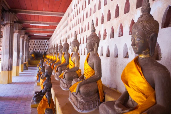 Lao, Vientiane - Templo de Wat Si Saket . — Fotografia de Stock