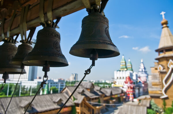 bells in Izmailovsky Kremlin, Moscow, Russia