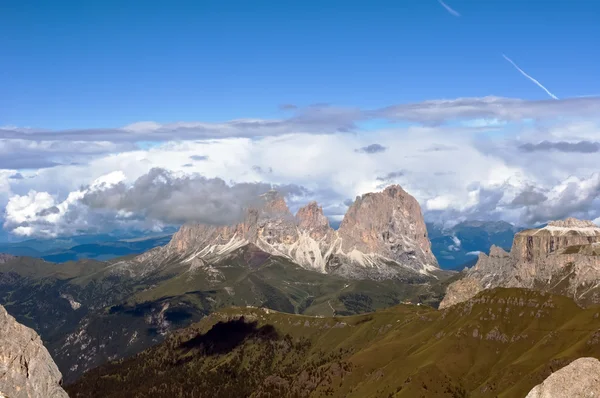 Marmolada dağ gelen nefes kesen Panoraması — Stok fotoğraf