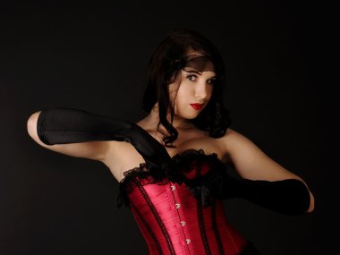 retro tarzı güzel bir kadın