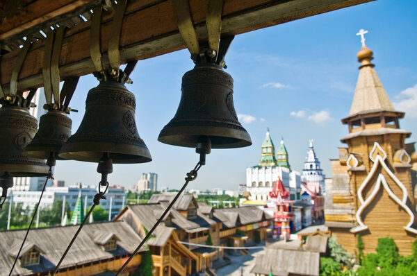 bells in Izmailovsky Kremlin, Moscow, Russia