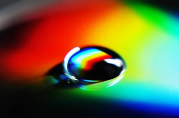 Futuristiska rainbow bevattna tappar — Stockfoto