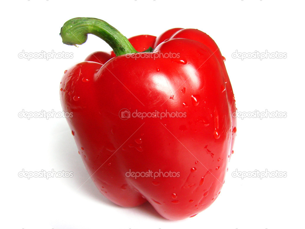 Red colorful pepper.