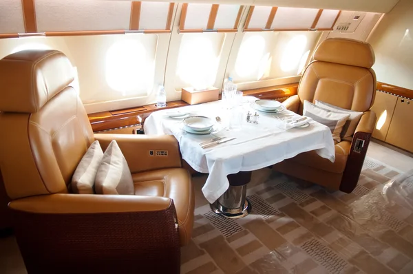 Interior do Business Jet — Fotografia de Stock