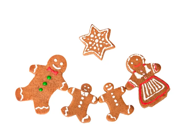 Gingerbread family — Stock Photo, Image