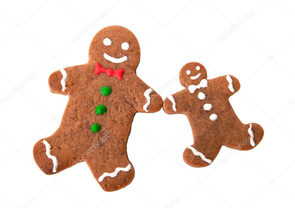 Two gingerbread men