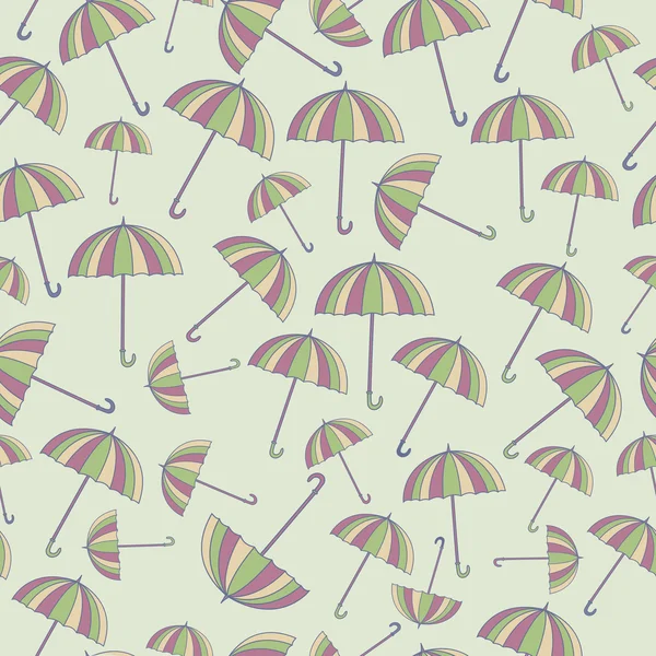 Modèle avec parapluies — Image vectorielle