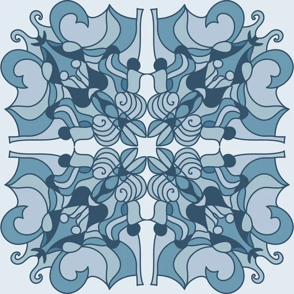 Blauwe patroon 02 — Stockvector