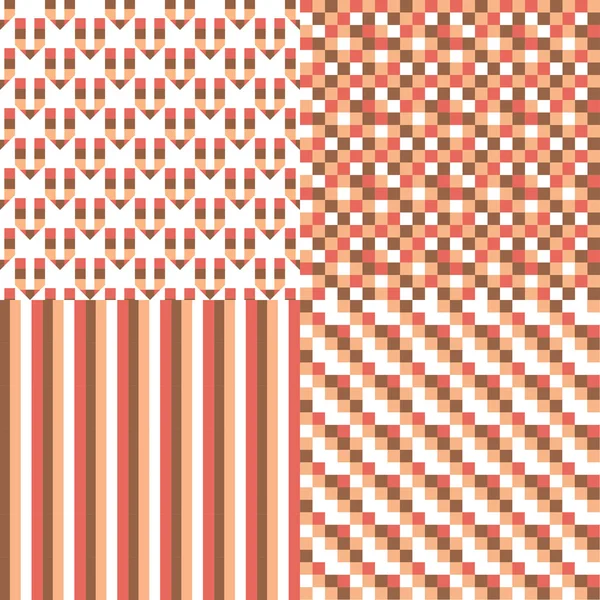 Conjunto de patrón abstracto sin costuras — Archivo Imágenes Vectoriales
