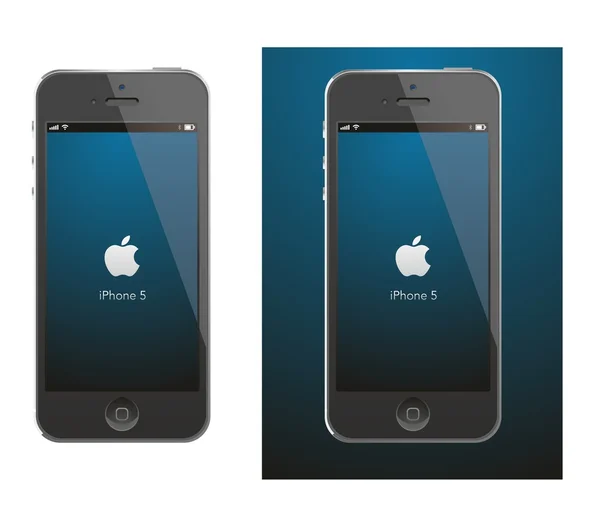 Apple iphone 5 μαύρο διάνυσμα — Διανυσματικό Αρχείο