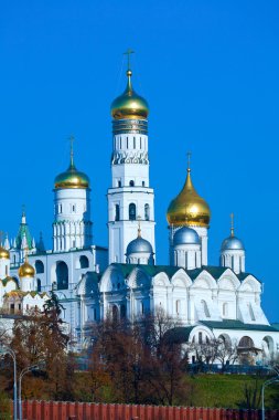 archangel Michael (sobor archangelskiy) Katedral (1508) ve Ivan büyük çan kulesi kremlin, Rusya Federasyonu