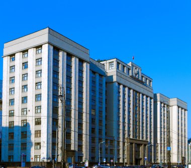 manezh kare ve devlet duma (Parlamento), Moskova, Rusya