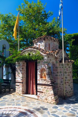 tipik küçük Ortodoks Kilisesi içinde otel, chalkidiki, Yunanistan