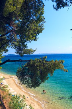 Sithonia Deniz Manzaralı, chalkidiki, Yunanistan