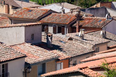 Görünüm aşağı şehir, ville basse, carcassonne, Fransa