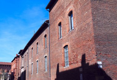 tipik sokak görünümü'nde eski şehir, toulouse, Fransa