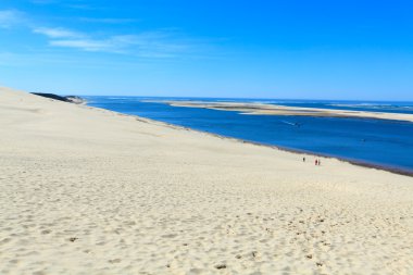 Avrupa - dune pile (pilat) en yüksek kumul üzerinden görüntüleyebilir, ark