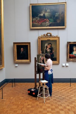 iç ve vistors louvre Musée du Louvre, paris, Fransa