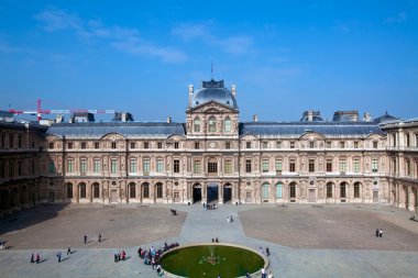 louvre Musée du Louvre, paris, Fransa havadan görünümü
